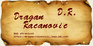 Dragan Račanović vizit kartica